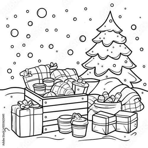 A winter picnic with warm b...