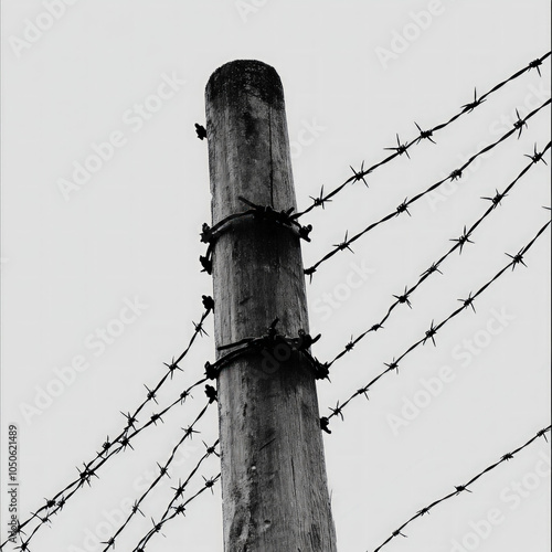 Barbed Wire Isolated