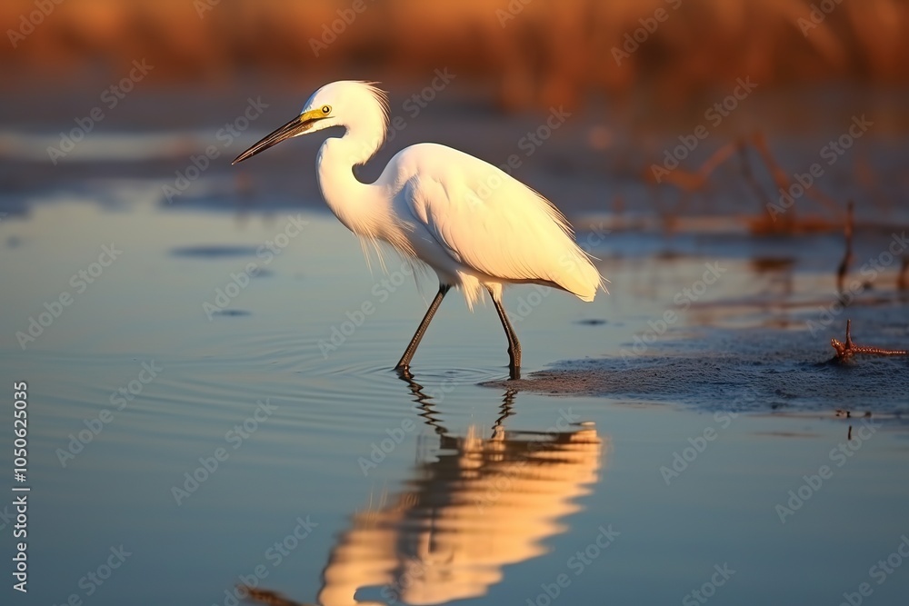 Naklejka premium great blue heron ardea cinerea