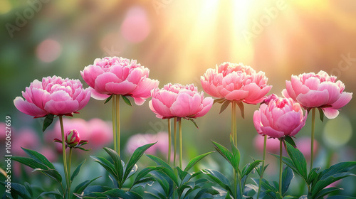 Lush Background Depicting A...