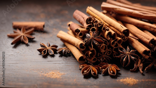 cinnamon sticks and anise