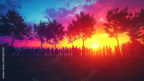 Vibrant Background Featurin...