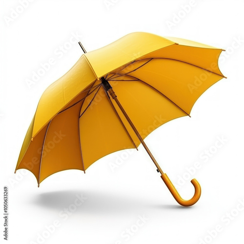 Yellow Umbrella Isolated