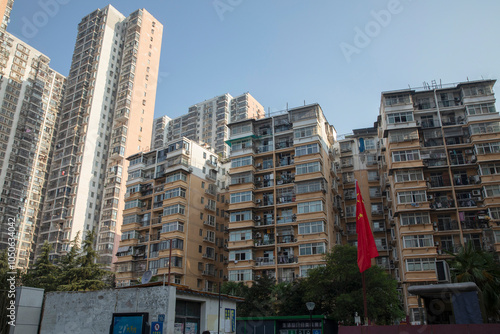 Cityscape of Wuhan China photo