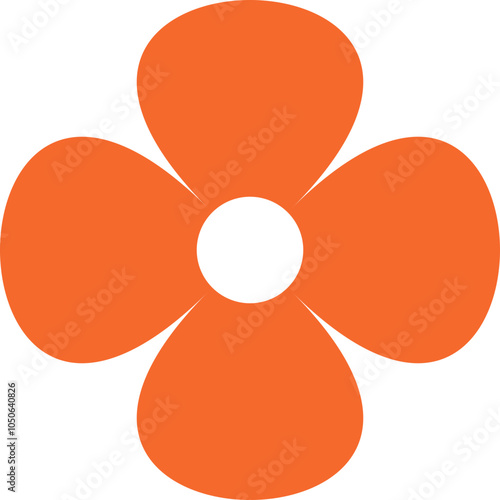 Retro Seventies Groovy Flower