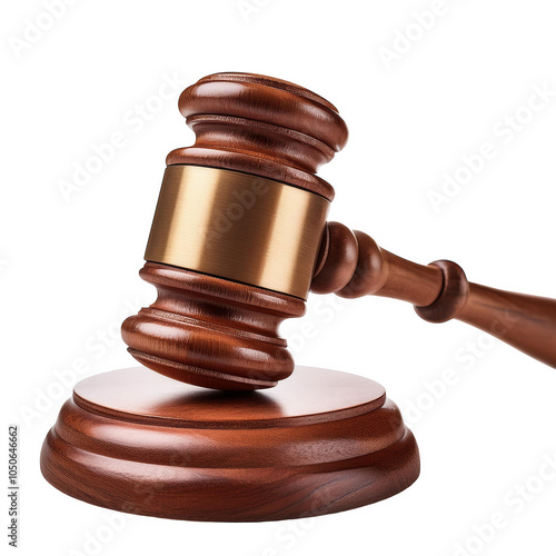 Judge's gavel Transparent White Background Image
