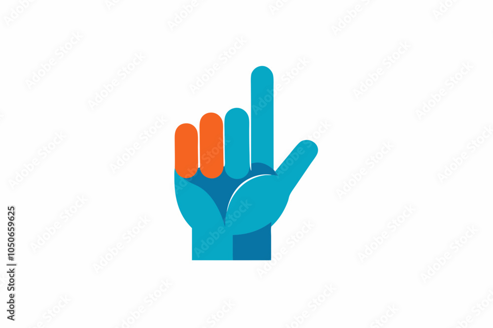 Obraz premium International Day of Sign Languages Hand Gesture Vector Illustration