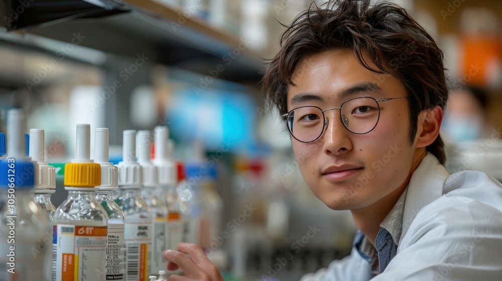 Young Scientist in a Laboratory Setting Young Scientist in a Laboratory Setting