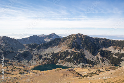 Hiking to Vihren Peak in Pirin National Park close to Bansko, Bulgaria