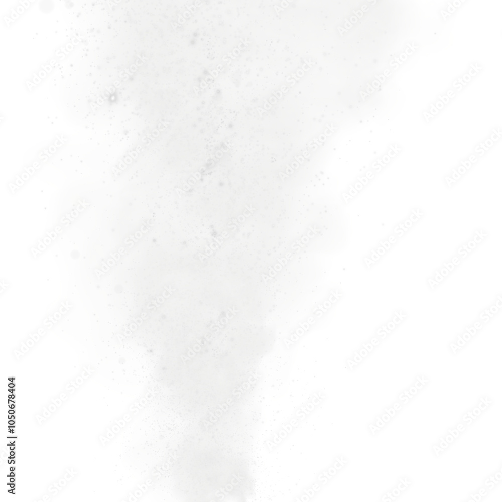 Obraz premium Fantastic white smoke background. Magic white smoke with glitter and small particles of twinkling stars. White smog clouds rising from bottom to top on floor, isolated transparent special effect. Magi