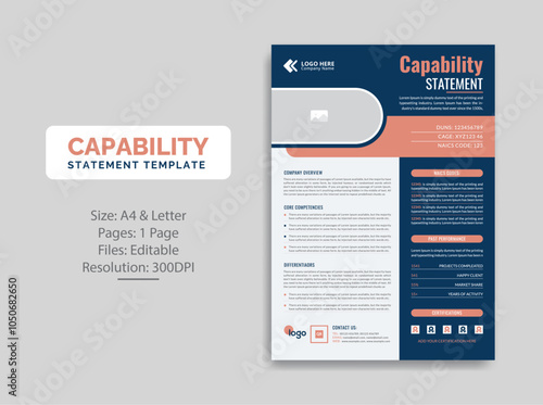 Capability Statement template design