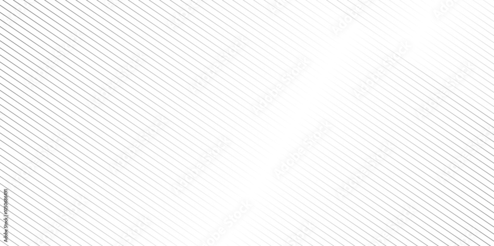Fototapeta premium White gradient stripe line geometric background. minimal surface curve wave creative line texture. Vector tech geometric thin diagonal striped line pattern gradient minimal transparent background.