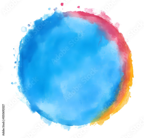 Watercolor circle