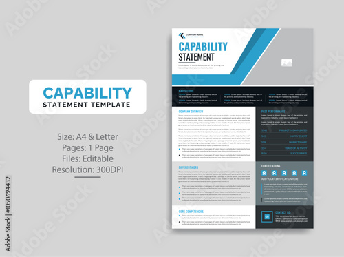 Capability Statement template design