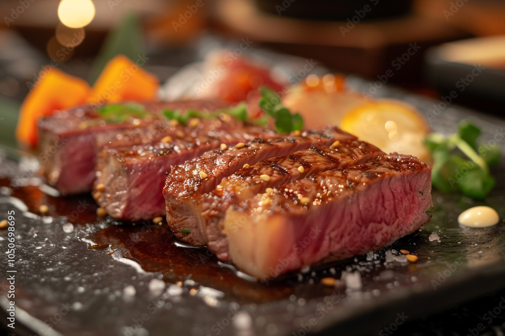 Succulent Grilled Steak with Sesame Seeds Succulent Grilled Steak with Sesame Seeds