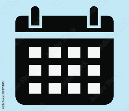 Calendar Icon. Calendar Icon Silhouette. Time Table. Yearly Calendar. Desk Calendars.