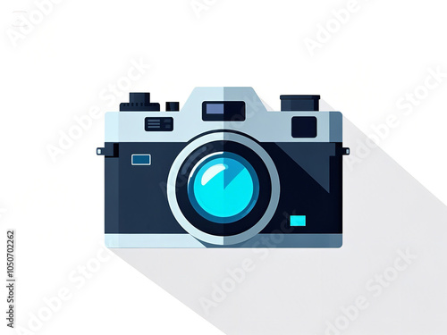 Camera icon, Flat illustration of vector icon PNG