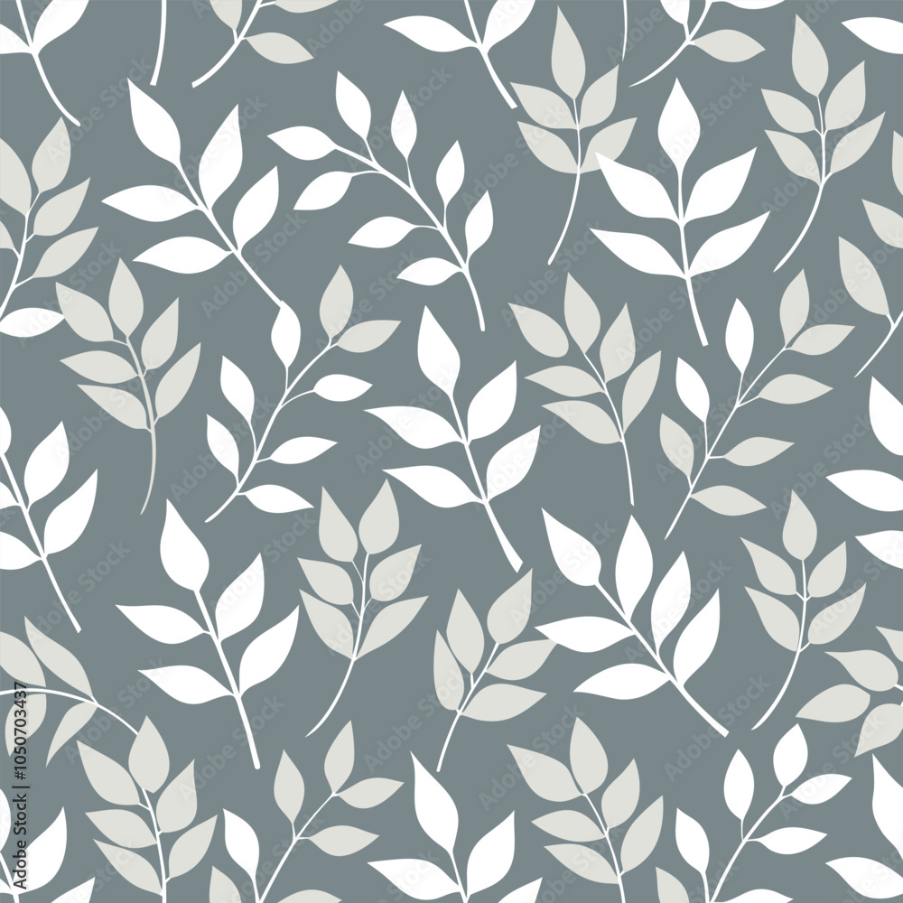 custom made wallpaper toronto digitalVibrant Leafy Nature seamless Pattern with Floral Accents. leaves seamless pattern.