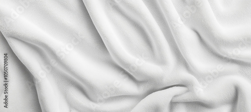 Wallpaper Mural white cotton fabric towel texture abstract background, Ai Torontodigital.ca