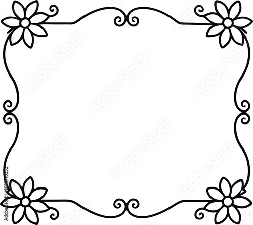 Decorative vintage calligraphic frames and borders, design. element design, frame, border