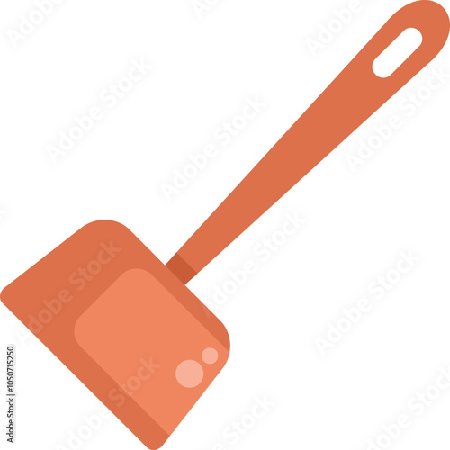 Simple vector illustration of a plastic dustpan for cleaning up dirt and debris