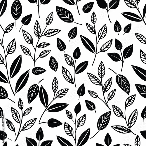 Multicolor leaves seamless pattern background. Natural seamless pattern.