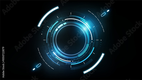 Abstract futuristic electronic circuit technology background concept, vector illustraion