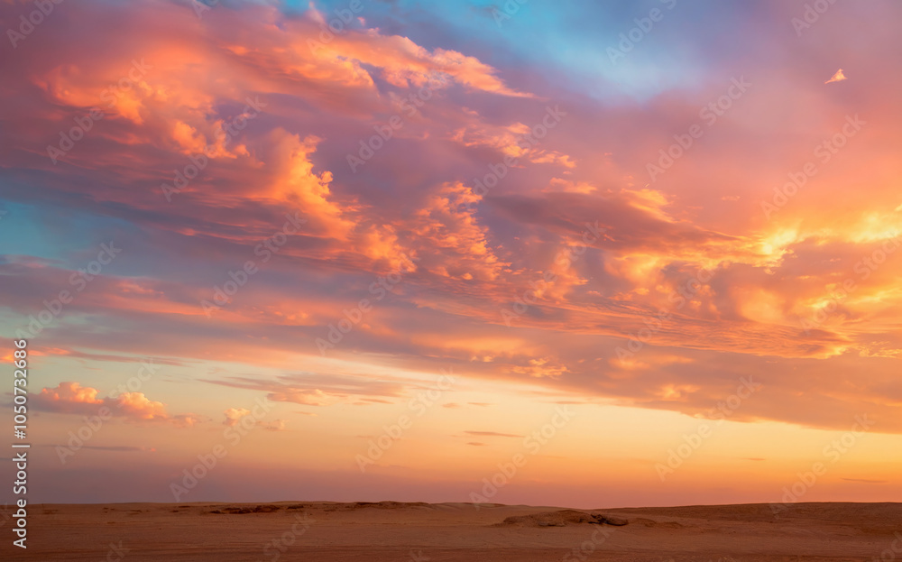 Fototapeta premium beautiful orange sky