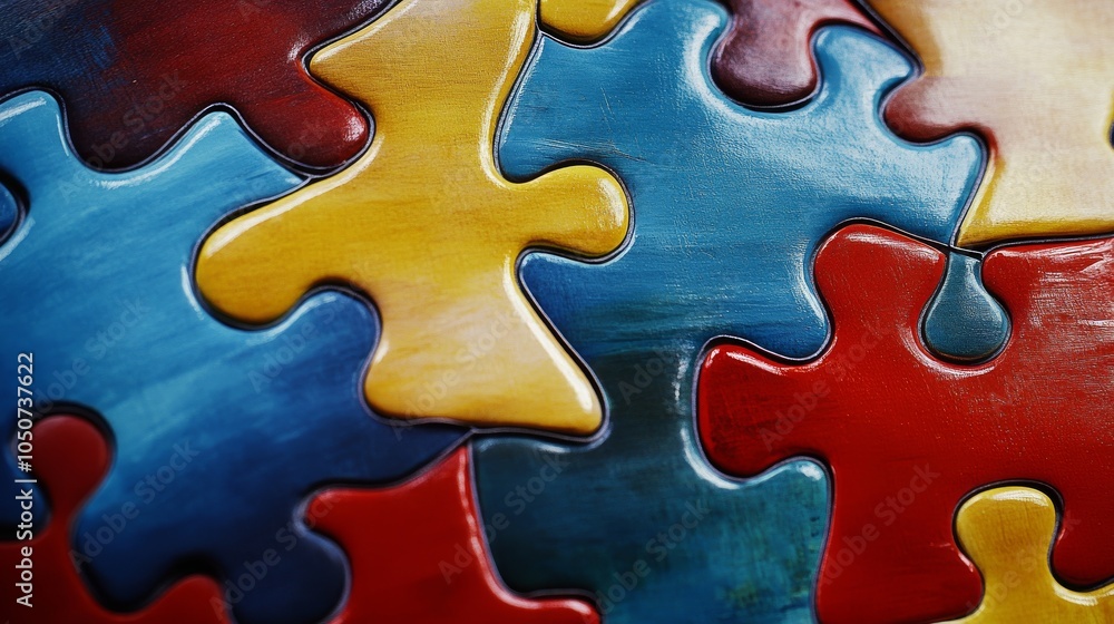 A conceptual artwork of puzzle pieces fitting together seamlessly, Illustrating equity and integration in inclusive societies, photography style A conceptual artwork of puzzle pieces fitting together seamlessly, Illustrating equity and integration in inclusive societies, photography style