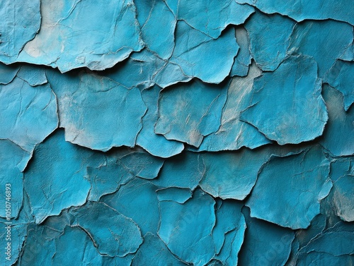 Wallpaper Mural Arafed blue paint on a wall with peeling paint Torontodigital.ca