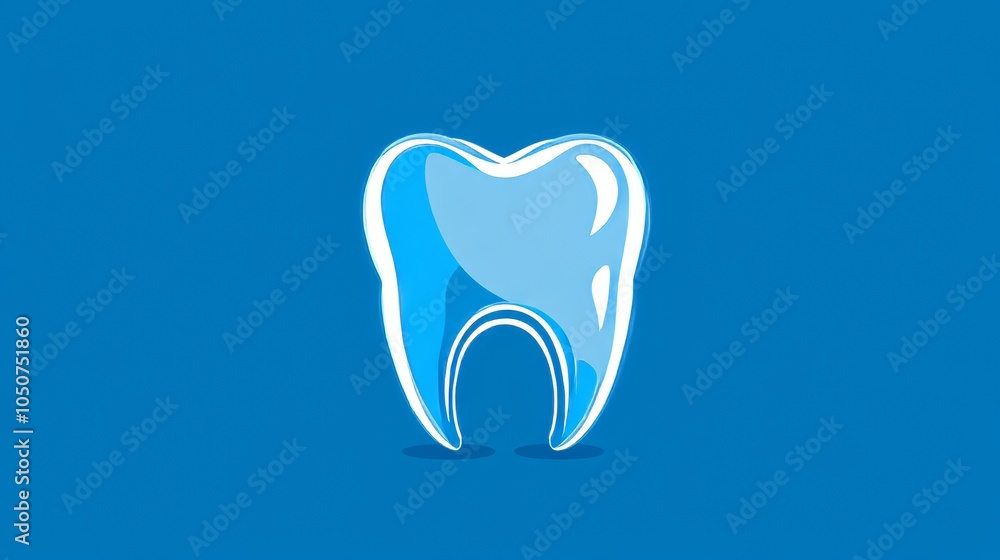 Blue tooth logo with text line, ideal for dental clinic branding. Blue tooth logo with text line, ideal for dental clinic branding.