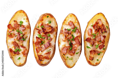 Wallpaper Mural Delicious loaded potato skins topped with bacon and herbs. Torontodigital.ca