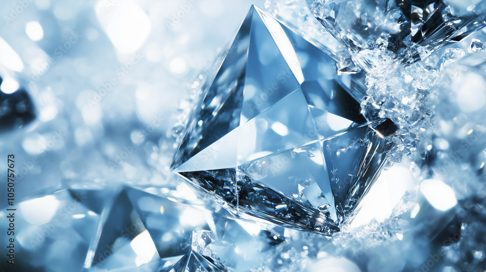 abstract background of crystal refractions
abstract background of crystal refractions