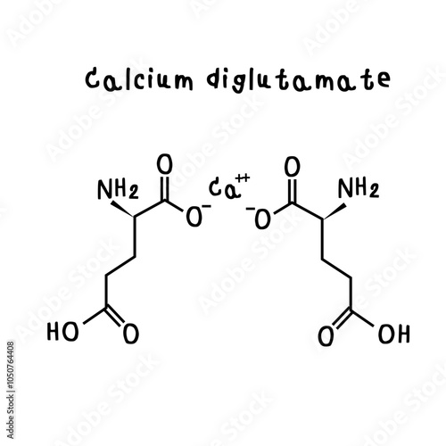 Flavor enhancer Calcium diglutamate.svg