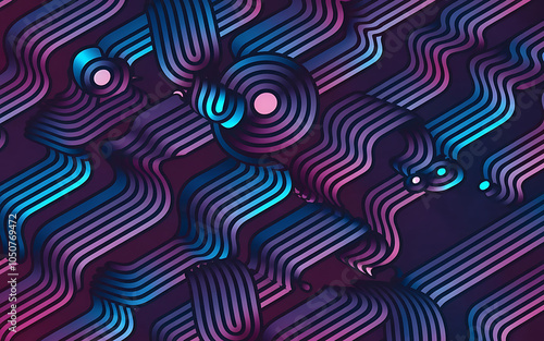 Abstract blue purple lines background for futuristic technology design concept 