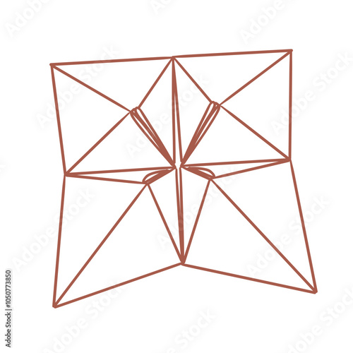 origami paper_origami_fortune teller illustration