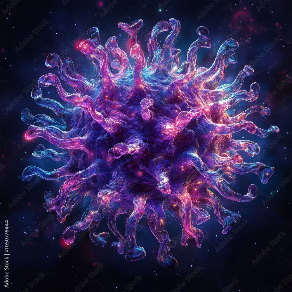 Creepy virus illustration Creepy virus illustration