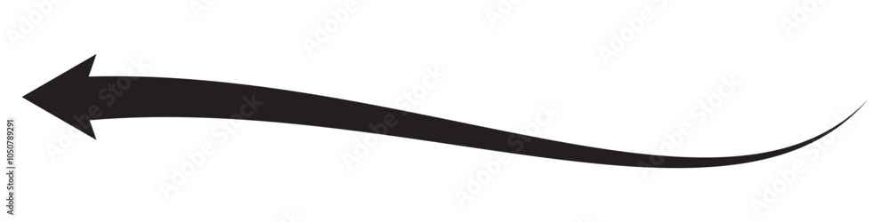 Long curved arrow icon vector. long arrow vector. flat style Arrow symbol. arrow on a white background. vector illustration. Long curved arrow icon vector. long arrow vector. flat style Arrow symbol. arrow on a white background. vector illustration.
