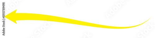 Long curved arrow icon vector. long arrow vector. flat style Arrow symbol. arrow on a white background. vector illustration.