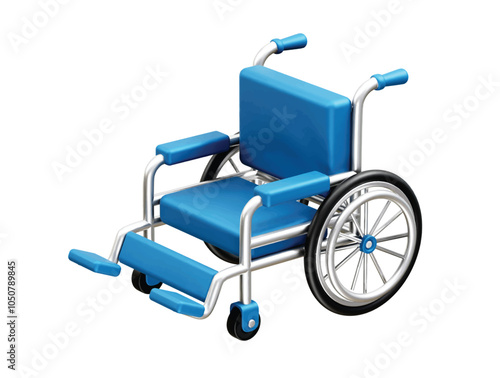 Wheelchair Icon Illustration 3d Render