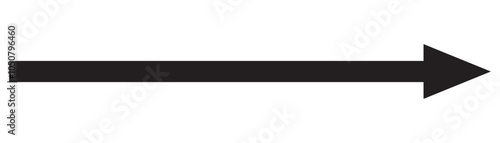 Long arrow icon.  long arrow vector. flat style Arrow symbol. arrow on a white background. vector illustration.