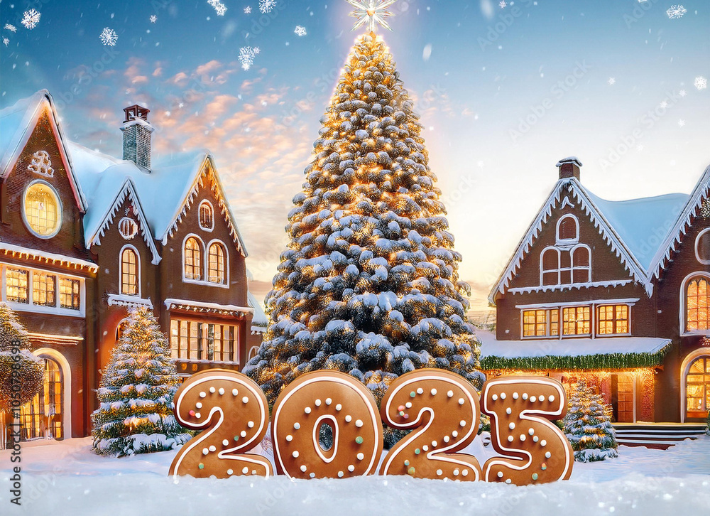 2025 ginger bread and happy new year Christmas ginger bread, ginger cookie 2025 ginger bread and happy new year Christmas ginger bread, ginger cookie