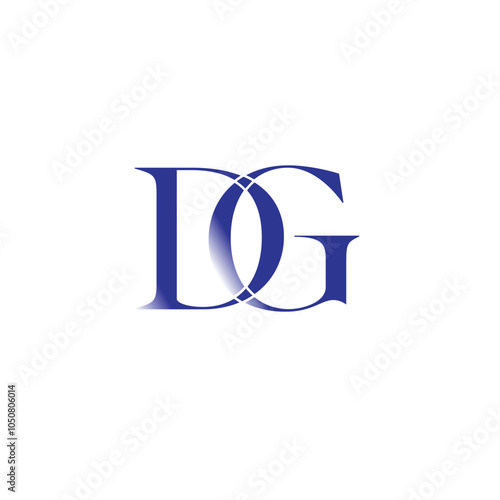 DG Letter Initial Logo Design Template Vector Illustration