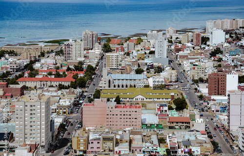 Viewpoint of Comodoro Rivadavia, a port city in the Patagonian province of Chubut in southern Argentina. photo