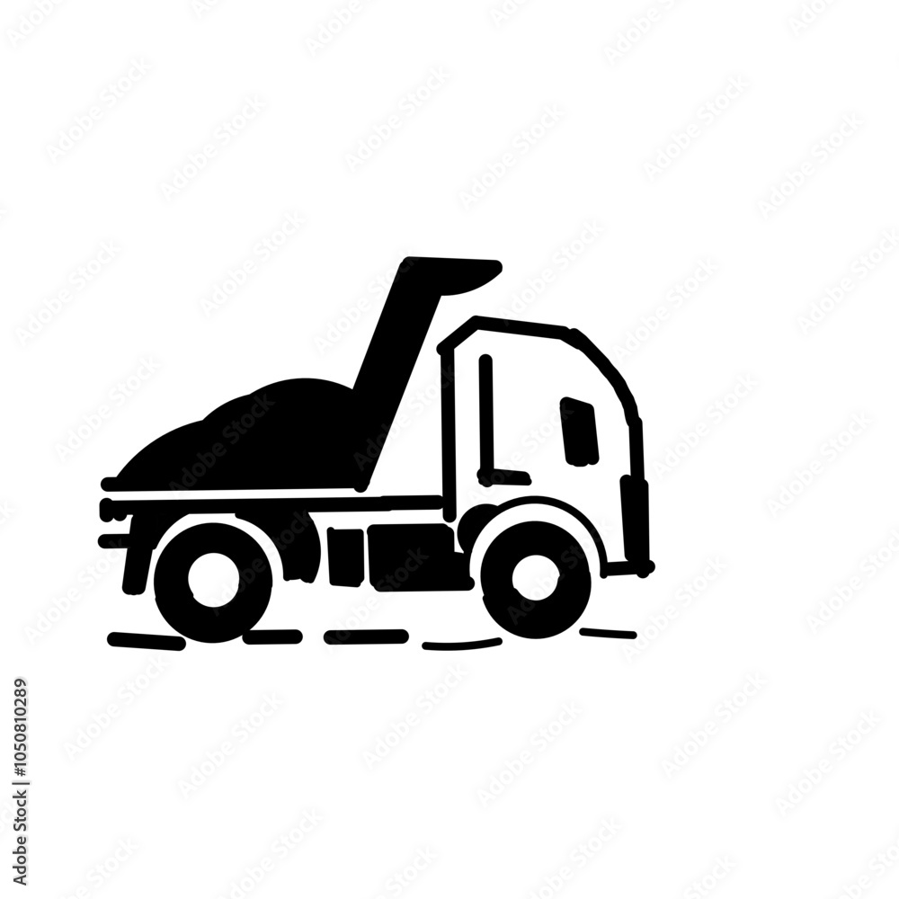 Naklejka premium illustration of a truck