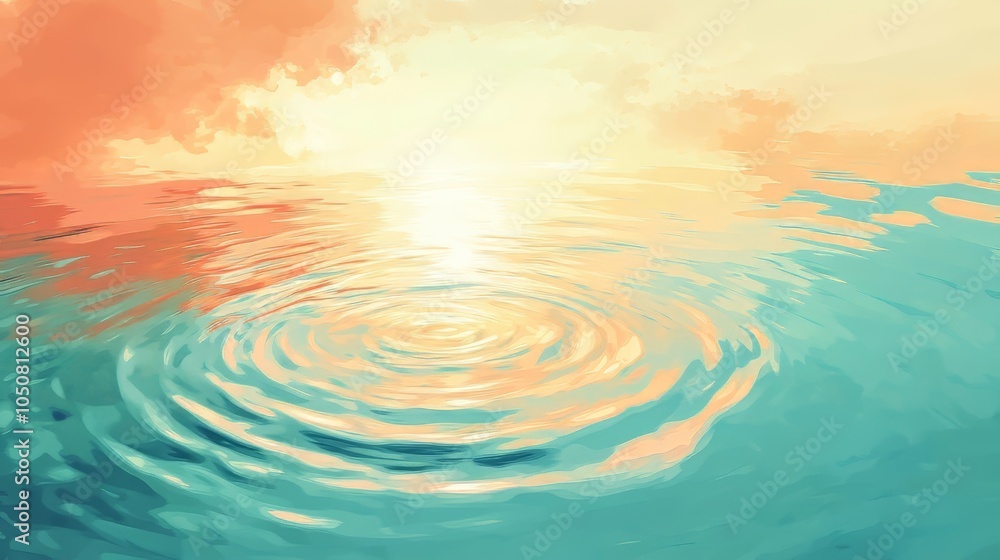 Gentle water ripples under soft sunlight adobe illustrator Gentle water ripples under soft sunlight adobe illustrator