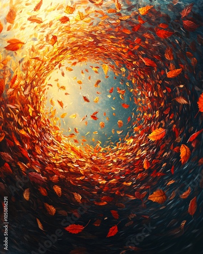 autumn leaves vortex