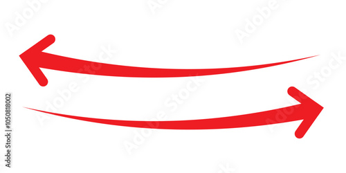 Long arrow icon. long arrow vector. flat style Arrow symbol. arrow on a white background. vector illustration.