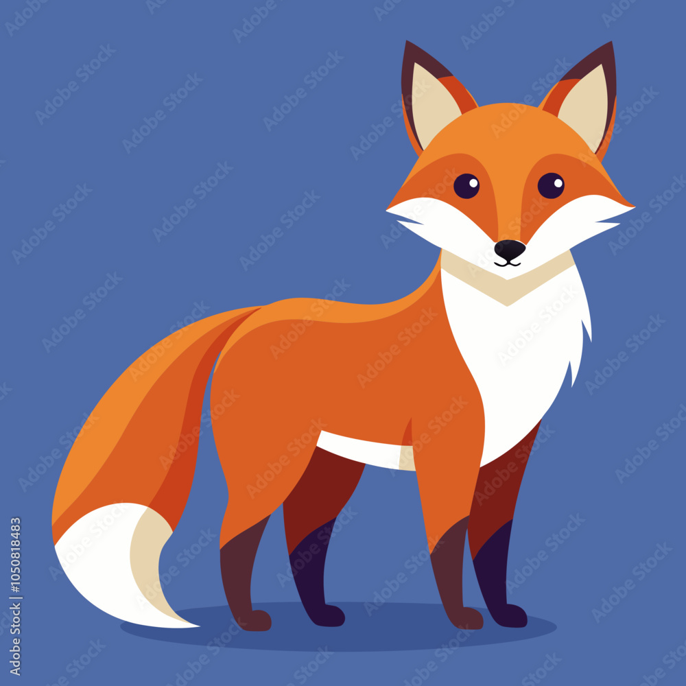 fox cartoon isolated on white fox cartoon isolated on white