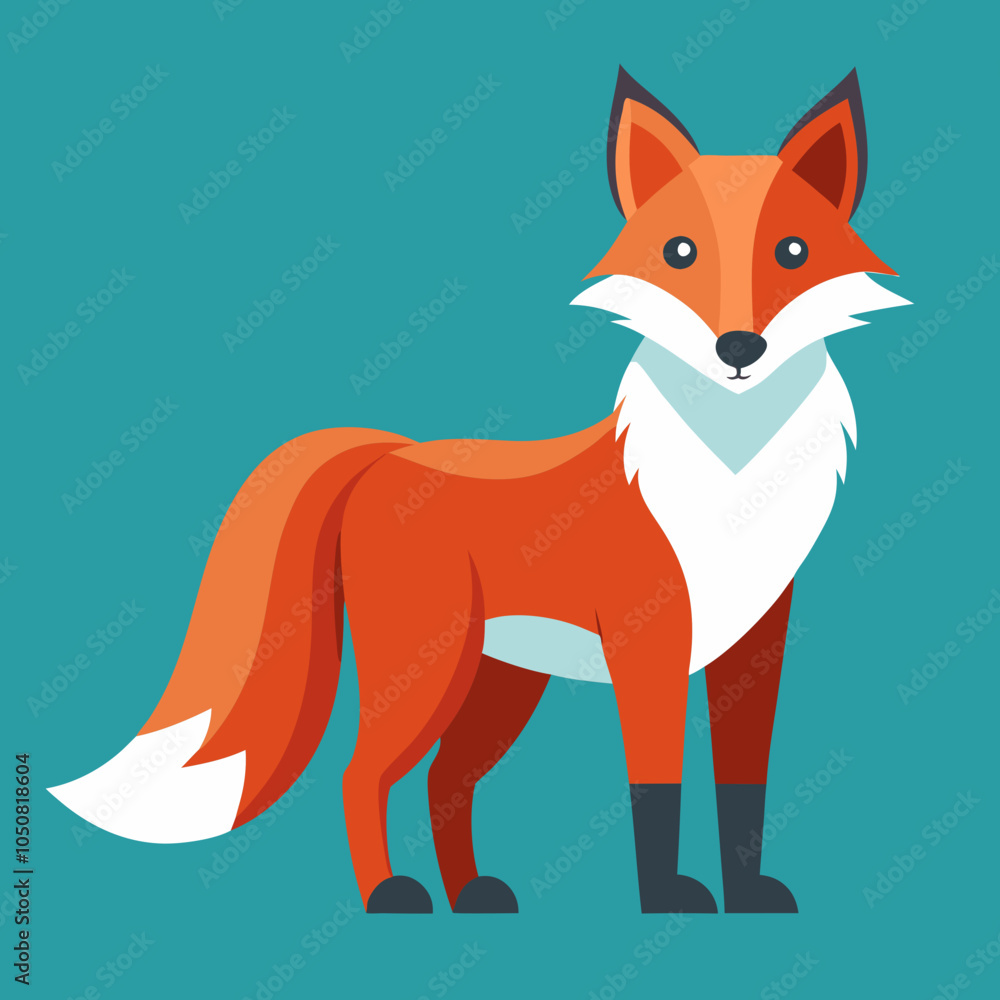 fox cartoon isolated on white fox cartoon isolated on white